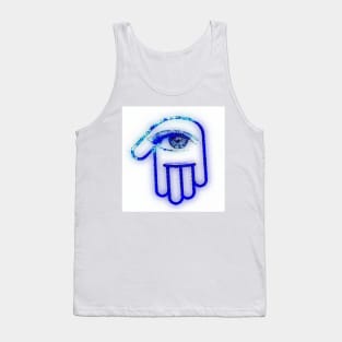 Blue Eyed Hamsa Tank Top